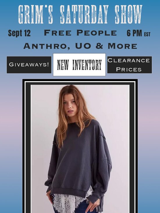 Free People Tops - LIVE 9/5 6pm Free People & More!